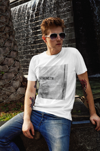 Load image into Gallery viewer, Men’s “Strength in Weakness” Cotton Short Sleeve Tee