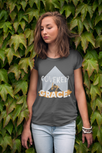 Load image into Gallery viewer, Women's "Covered by Grace" Short Sleeve Cotton Tee