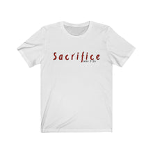 Load image into Gallery viewer, Men’s “Sacrifice” (Alt version) Cotton Tee
