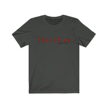 Load image into Gallery viewer, Men’s “Sacrifice” (Alt version) Cotton Tee
