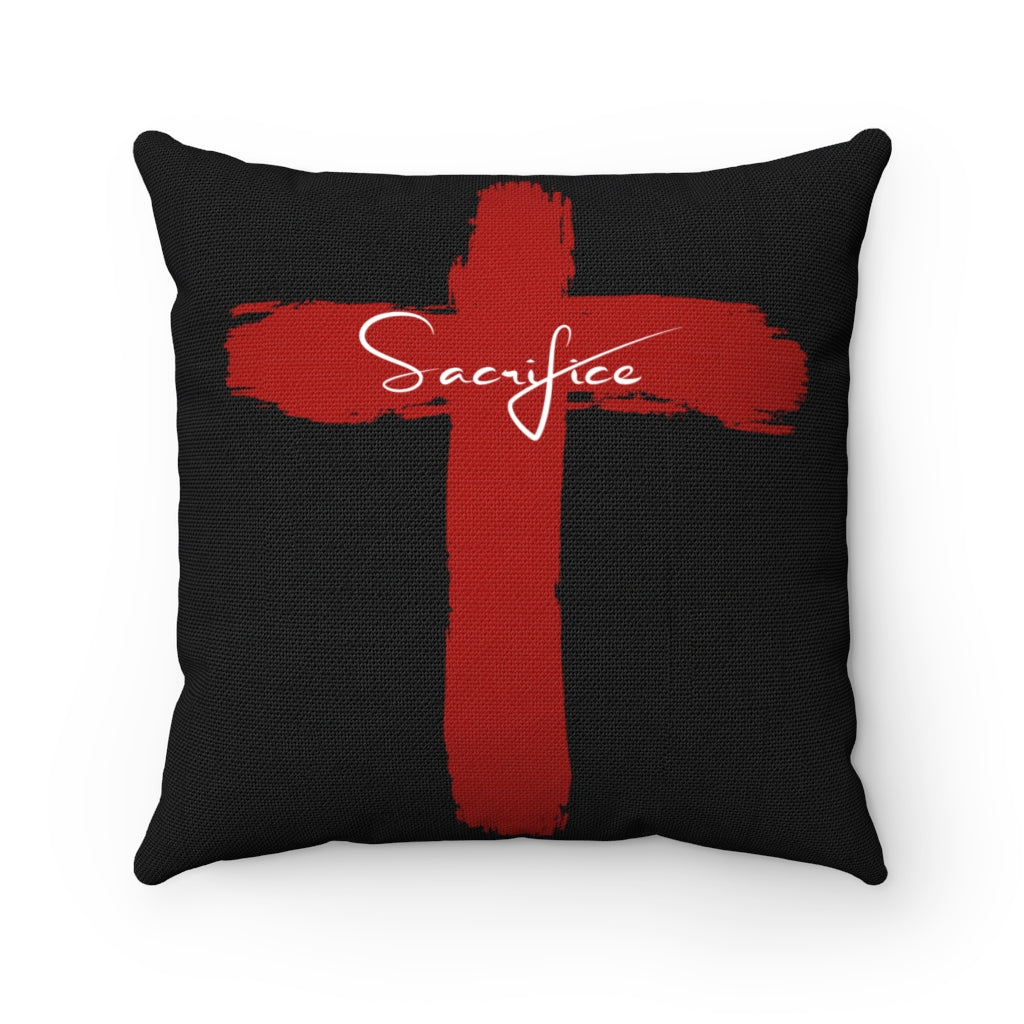 Black Sacrifice Square Pillow