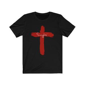 “Sacrifice” Black Jersey Short Sleeve Tee