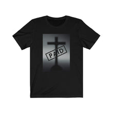Load image into Gallery viewer, Men’s “Paid” (Alt. version) Cotton Short Sleeve Tee
