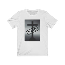 Load image into Gallery viewer, Men’s “Paid” (Alt. version) Cotton Short Sleeve Tee
