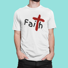 Load image into Gallery viewer, Men&#39;s “Faith” Short Sleeve Cotton Tee
