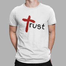 Load image into Gallery viewer, Men’s “Trust” Jersey Short Sleeve Tee
