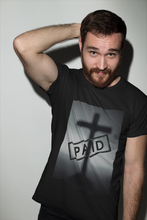 Load image into Gallery viewer, Men’s “Paid” (Alt. version) Cotton Short Sleeve Tee

