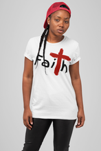 Load image into Gallery viewer, Women&#39;s &quot;Faith&quot; Short Sleeve Cotton Tee
