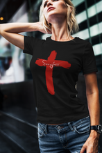 Load image into Gallery viewer, “Sacrifice” Black Jersey Short Sleeve Tee
